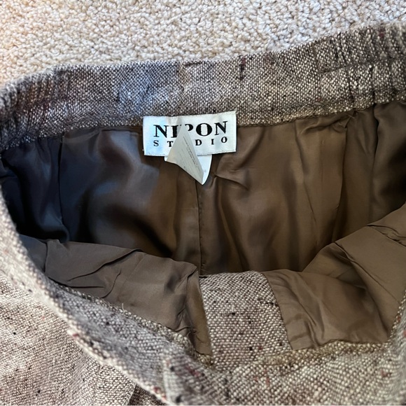 Nipon Studio Vintage 2 Piece Wool Blend Suit Set Size 8 - Picture 13 of 15